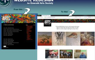 Website Redesign for Emerald Arts Society